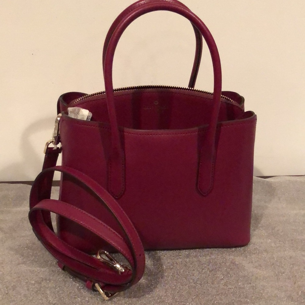 New Kate Spade K5102 Blackberry Preserve Medium Satchel